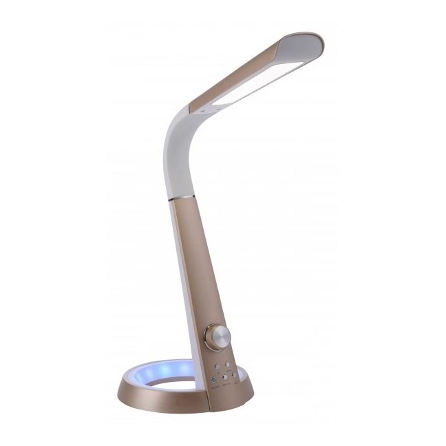 Paul Neuhaus 4591-60 - LED RGB Stmívatelná stolní lampa BILL LED/5,7W/230V 3000-6500K USB + LED/1,6W mosaz