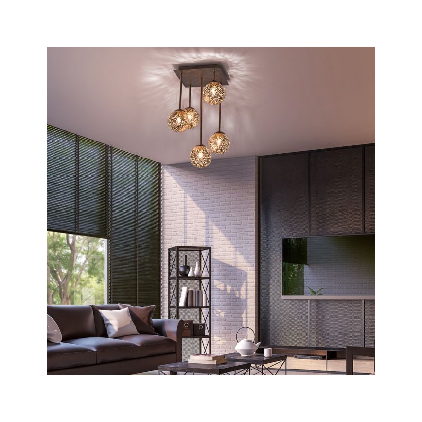 Paul Neuhaus 6234-48 - Lustr na tyči GRETA 5xG9/40W/230V