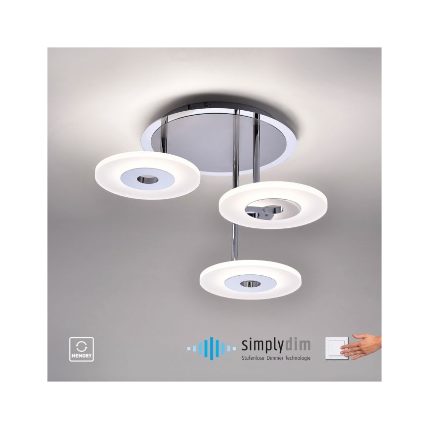 Paul Neuhaus 6446-55 - LED Stmívatelný přisazený lustr ADALI 3xLED/13W/230V