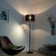 Paul Neuhaus 646-18 - LED Stmívatelná stojací lampa ROBIN 1xE27/40W/230V + LED/2,1W černá