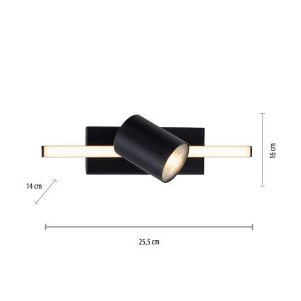 Paul Neuhaus 6523-18 - LED Bodové svítidlo BARIK 1xGU10/4,5W/230V + LED/3W