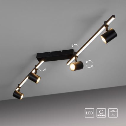 Paul Neuhaus 6525-18 - LED Bodové svítidlo BARIK 4xGU10/4,5W/230V + LED/10W