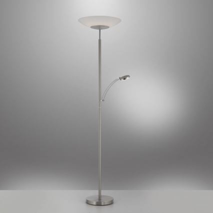 Paul Neuhaus 655-55 - LED Stmívatelná stojací lampa ALFRED 1xLED/28W+1xLED/4W/230V lesklý chrom