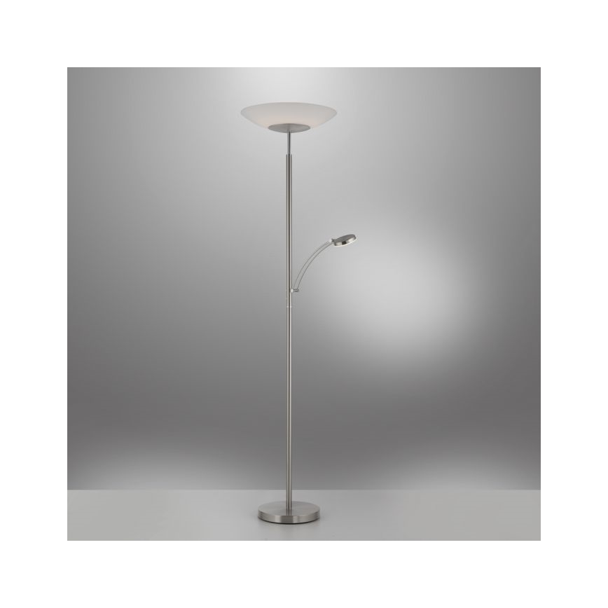 Paul Neuhaus 655-55 - LED Stmívatelná stojací lampa ALFRED 1xLED/28W+1xLED/4W/230V lesklý chrom