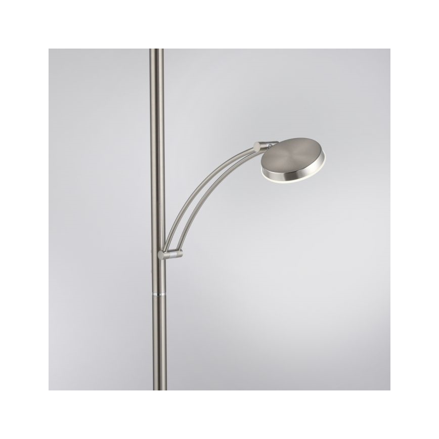 Paul Neuhaus 655-55 - LED Stmívatelná stojací lampa ALFRED 1xLED/28W+1xLED/4W/230V lesklý chrom