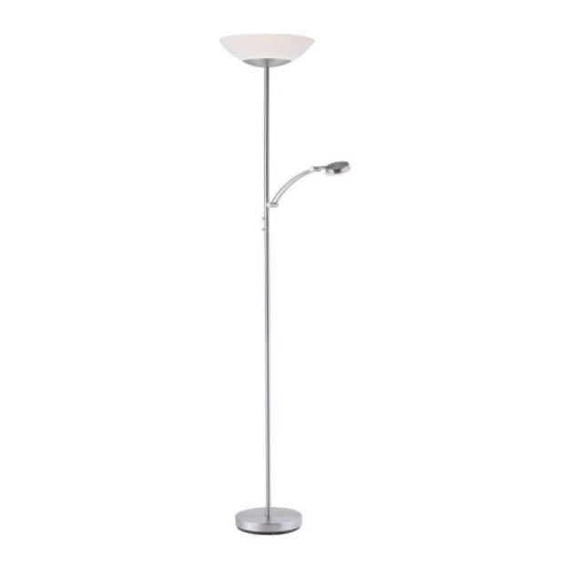 Paul Neuhaus 655-55 - LED Stmívatelná stojací lampa ALFRED 1xLED/28W+1xLED/4W/230V lesklý chrom