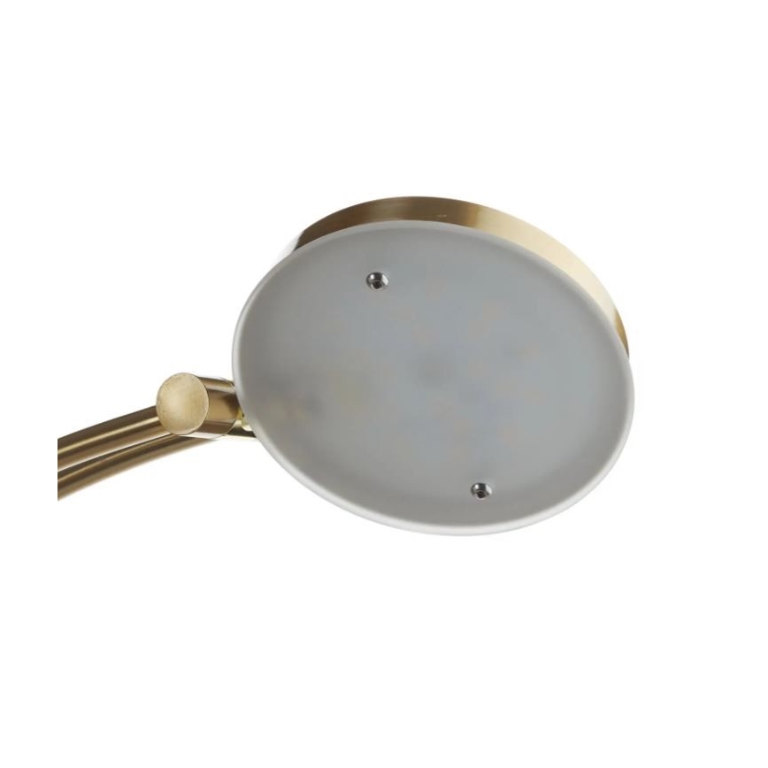 Paul Neuhaus 655-60 - LED Stmívatelná stojací lampa ALFRED 1xLED/28W/230V+1xLED/4W/230V mosaz
