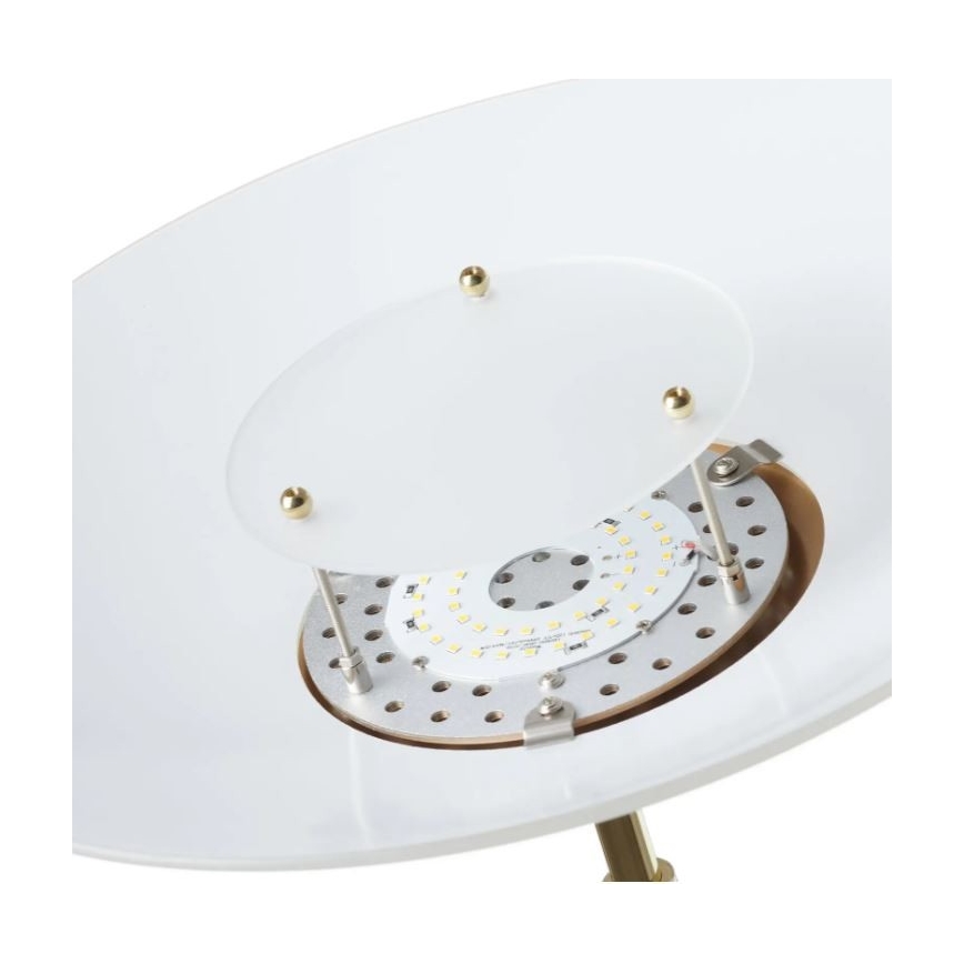 Paul Neuhaus 655-60 - LED Stmívatelná stojací lampa ALFRED 1xLED/28W/230V+1xLED/4W/230V mosaz