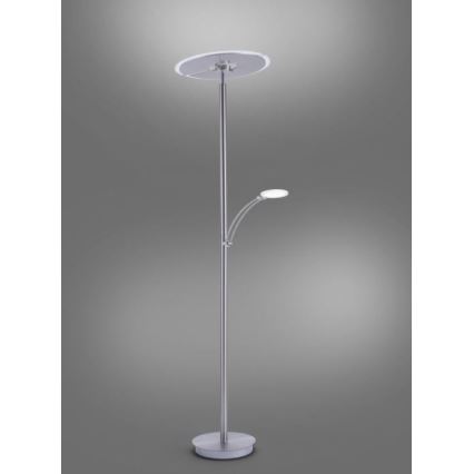Paul Neuhaus 673-55 - LED Stmívatelná stojací lampa ARTUR 2xLED/21W/230V+1xLED/6W lesklý chrom