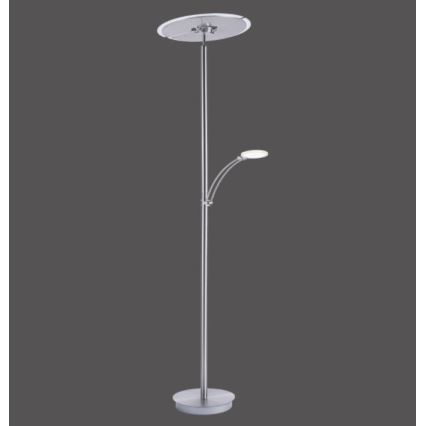 Paul Neuhaus 673-55 - LED Stmívatelná stojací lampa ARTUR 2xLED/21W/230V+1xLED/6W lesklý chrom