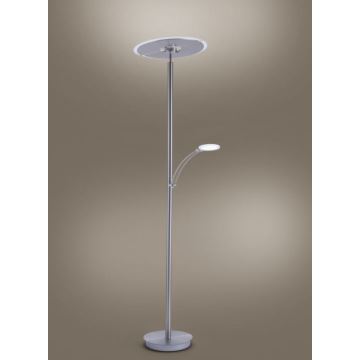 Paul Neuhaus 673-55 - LED Stmívatelná stojací lampa ARTUR 2xLED/21W/230V+1xLED/6W chrom
