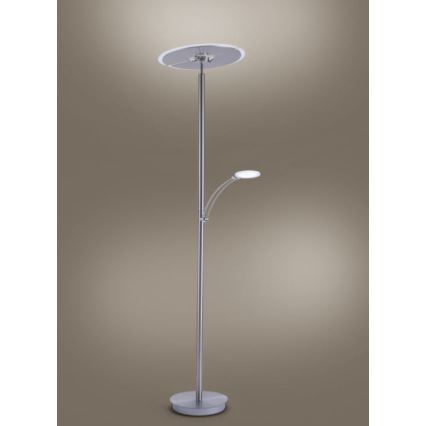 Paul Neuhaus 673-55 - LED Stmívatelná stojací lampa ARTUR 2xLED/21W/230V+1xLED/6W lesklý chrom