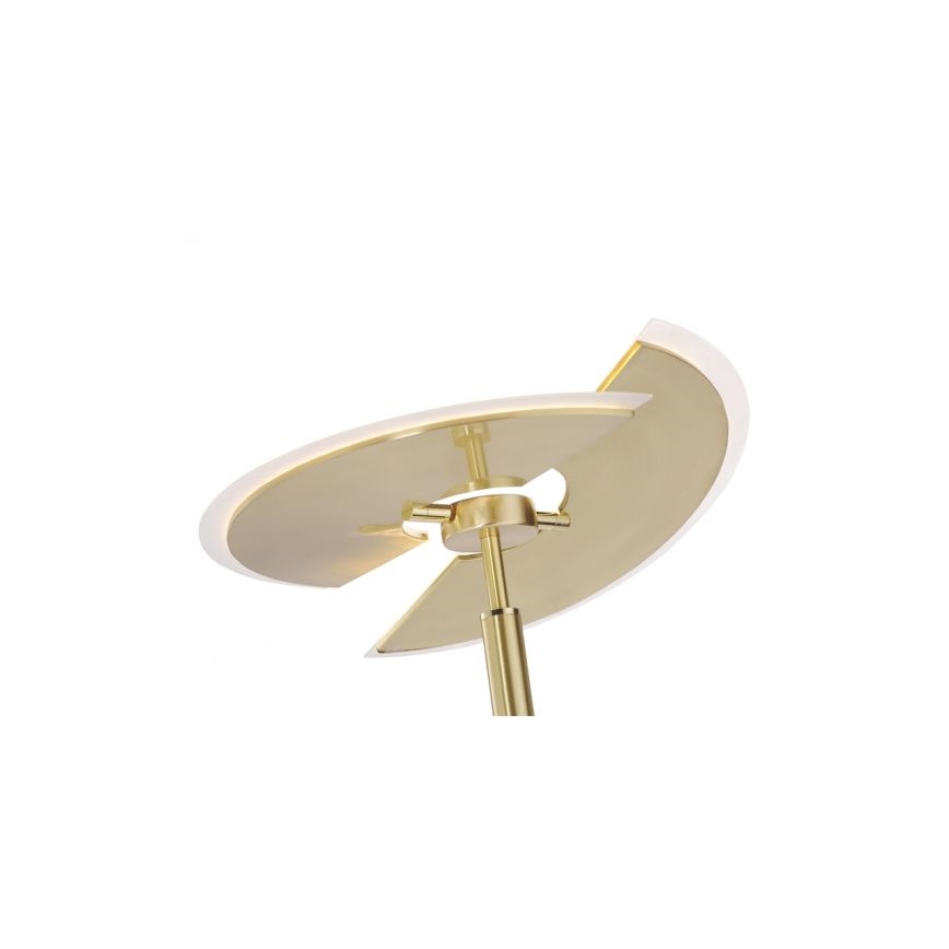 Paul Neuhaus 673-60 - LED Stmívatelná stojací lampa ARTUR 2xLED/21W/230V+1xLED/6W zlatá