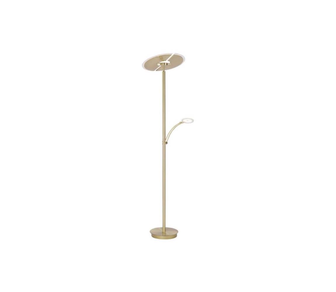 Paul Neuhaus 673-60- LED Stmívatelná stojací lampa ARTUR 2xLED/21W/230V+LED/6W 673-60 Zlatá