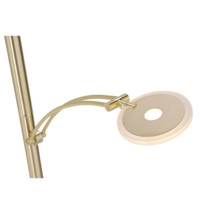 Paul Neuhaus 673-60 - LED Stmívatelná stojací lampa ARTUR 2xLED/21W/230V+LED/6W zlatá