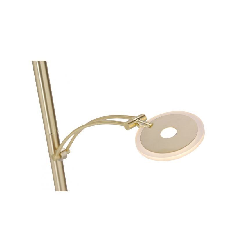 Paul Neuhaus 673-60 - LED Stmívatelná stojací lampa ARTUR 2xLED/21W/230V+LED/6W zlatá