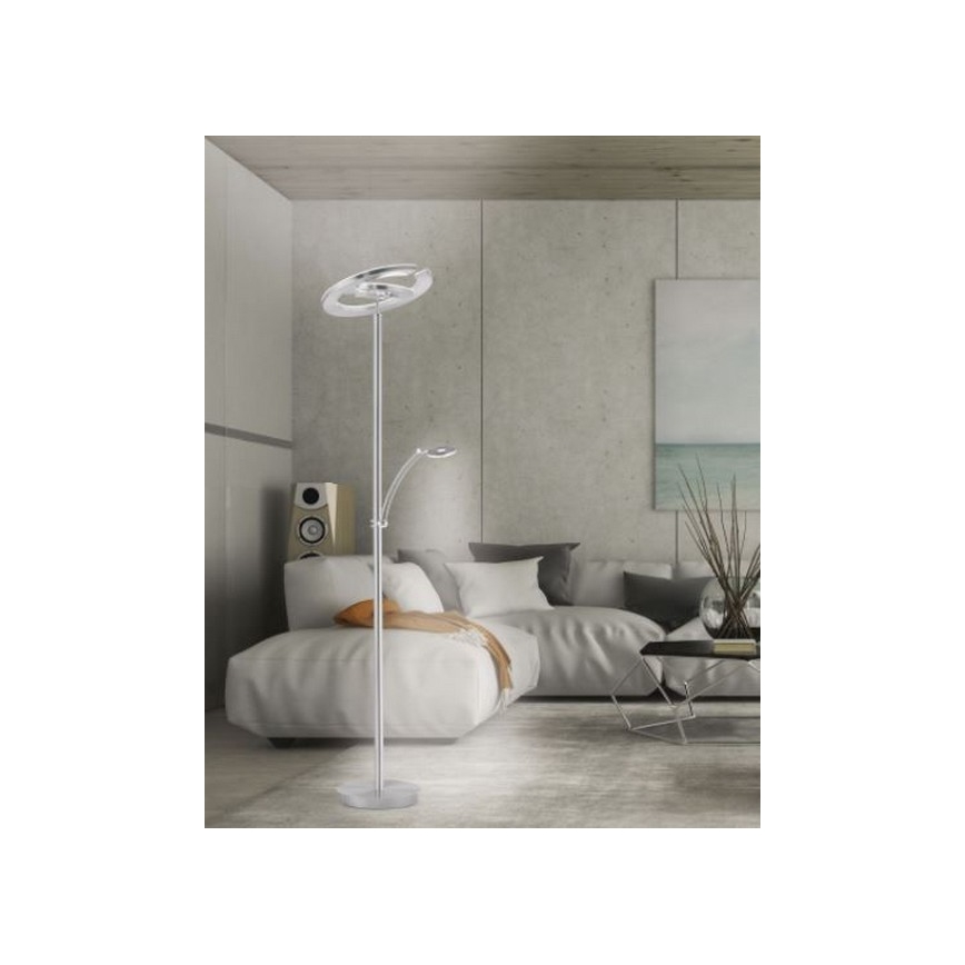 Paul Neuhaus 680-55 - LED Stmívatelná stojací lampa MARTIN LED/36,5W/230V + LED/5,7W