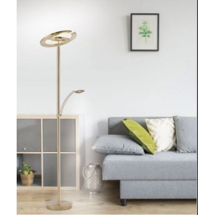 Paul Neuhaus 680-60 - LED Stmívatelná stojací lampa MARTIN LED/40W/230V + LED/6W