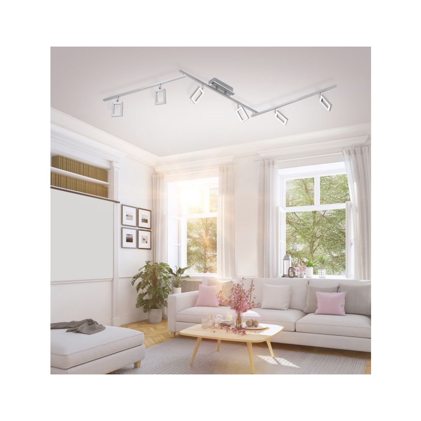 Paul Neuhaus 6965-55 - LED Stmívatelné bodové svítidlo INIGO 6xLED/4W/230V