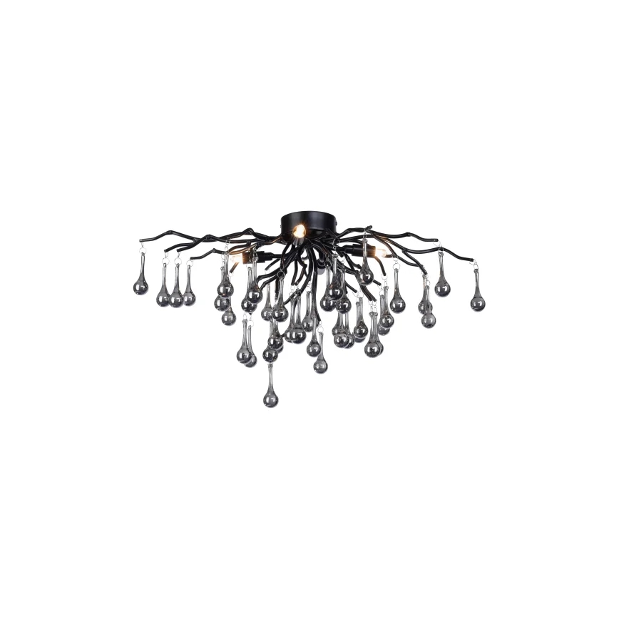 Paul Neuhaus 8090-18 - Přisazený lustr ICICLE 4xG9/40W/230V 30x60 cm černá