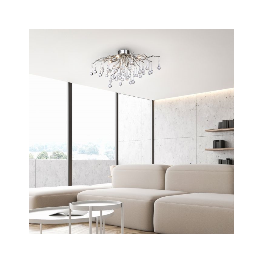 Paul Neuhaus 8090-55 - Přisazený lustr ICICLE 4xG9/40W/230V 30x60 cm lesklý chrom