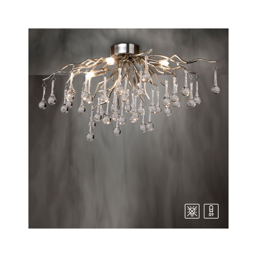 Paul Neuhaus 8090-55 - Přisazený lustr ICICLE 4xG9/40W/230V 30x60 cm lesklý chrom