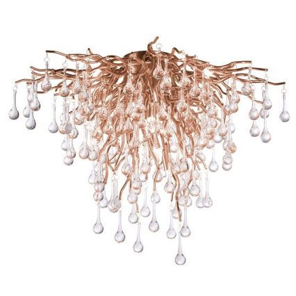 Paul Neuhaus 8091-11 - Přisazený lustr ICICLE 9xG9/40W/230V pr. 50 cm mosaz