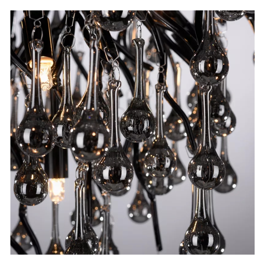 Paul Neuhaus 8091-18 - Přisazený lustr ICICLE 9xG9/40W/230V pr. 50 cm černá