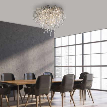 Paul Neuhaus 8091-55 - Přisazený lustr ICICLE 9xG9/40W/230V pr. 50 cm lesklý chrom
