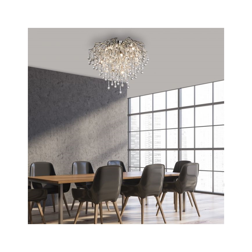 Paul Neuhaus 8091-55 - Přisazený lustr ICICLE 9xG9/40W/230V pr. 50 cm lesklý chrom