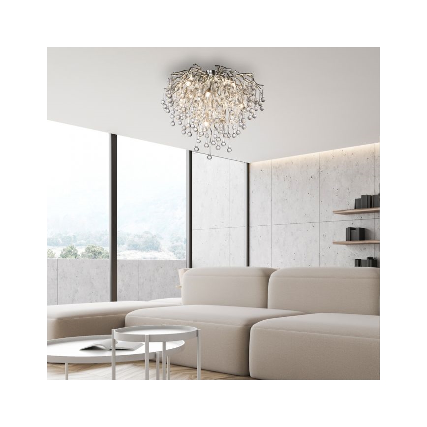 Paul Neuhaus 8091-55 - Přisazený lustr ICICLE 9xG9/40W/230V pr. 50 cm lesklý chrom