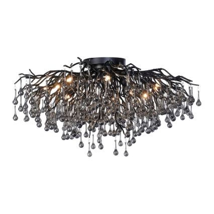 Paul Neuhaus 8092-18 - Přisazený lustr ICICLE 14xG9/40W/230V pr. 100 cm černá