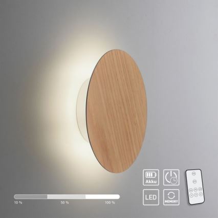 Paul Neuhaus 8152-79 - LED Stmívatelné nástěnné svítidlo PUNTUA LED/1W/3,7V 2200 mAh + dálkové ovládání