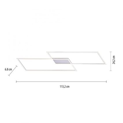 Paul Neuhaus 8194-55 - LED Stmívatelný přisazený lustr INIGO 2xLED/20W/230V