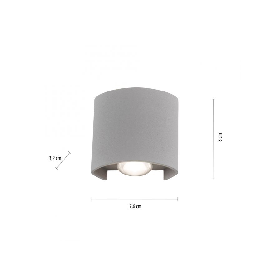 Paul Neuhaus 9486-21 - LED Venkovní nástěnné svítidlo CARLO 2xLED/1,7W/230V IP54