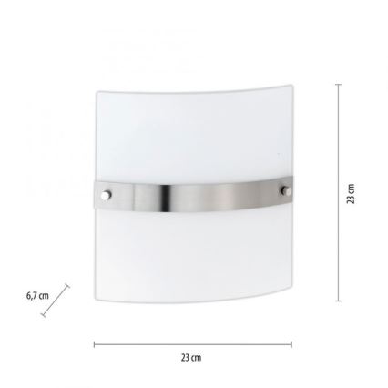 Paul Neuhaus 9847-55 - Nástěnné svítidlo SQUARE 2xE14/40W/230V