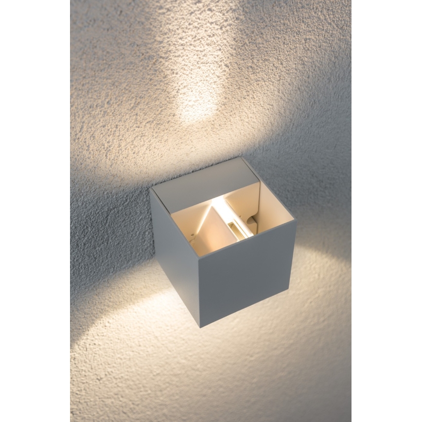 Paulmann 18001 - 2xLED/3W IP65 Venkovní nástěnné svítidlo CYBO 230V bílá