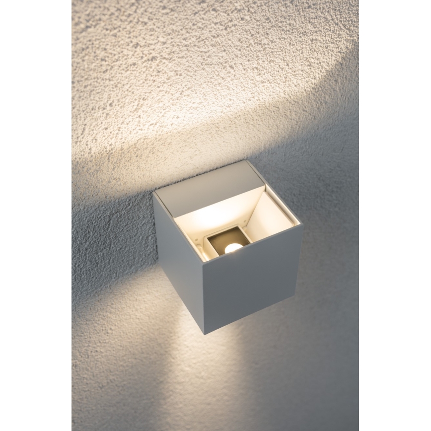 Paulmann 18001 - 2xLED/3W IP65 Venkovní nástěnné svítidlo CYBO 230V bílá