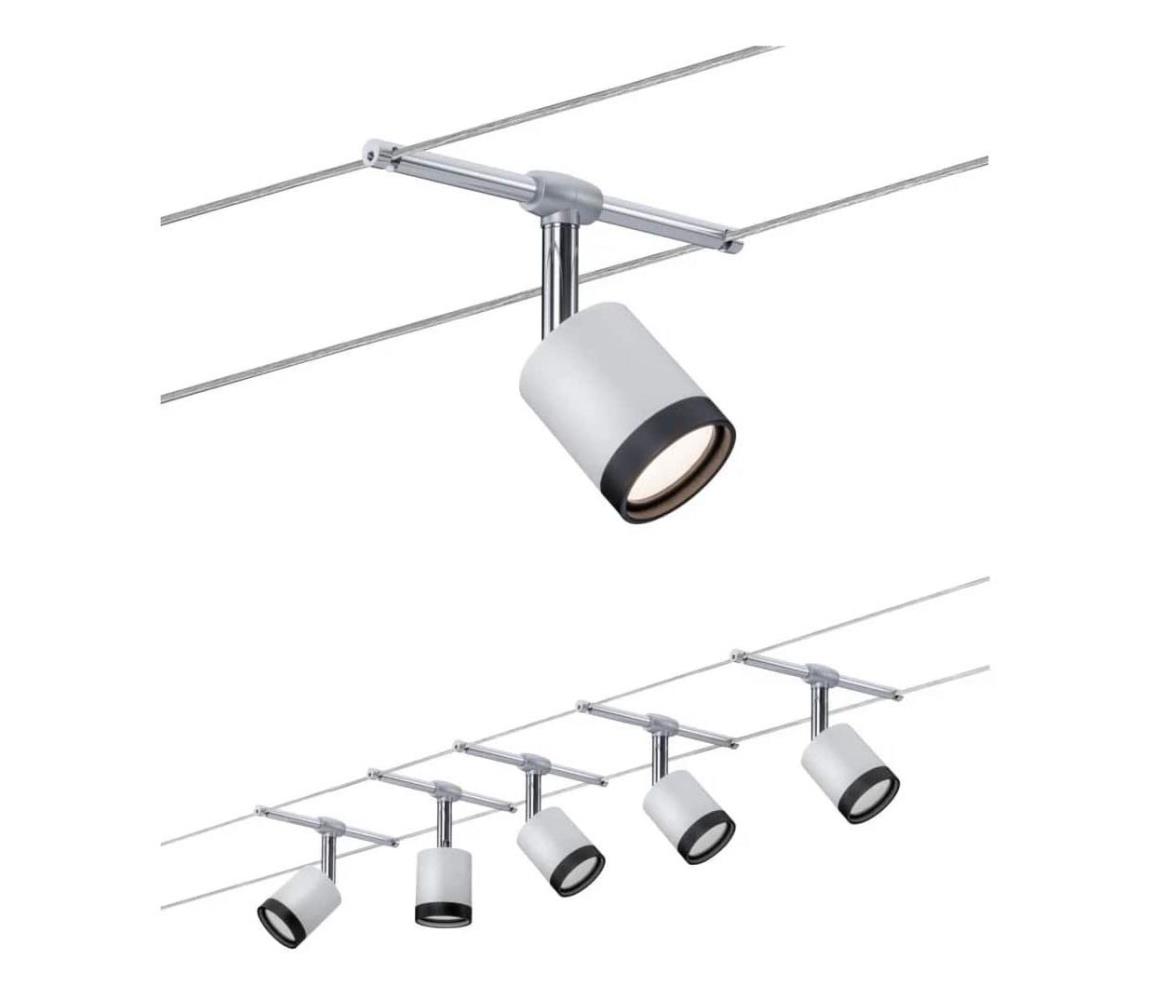 Paulmann Paulmann 3981 - SADA 5xLED/4W Lustr na lanku TUBE 230V W3497