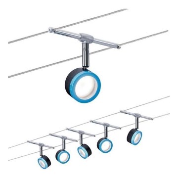 Paulmann 3982 - SADA 5xLED/4W Bodové svítidlo do lankového systému TIP 230V