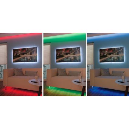 Paulmann 3989 - LED RGBW/19W Stmívatelný pásek TIP 10 m 230V + dálkové ovládání