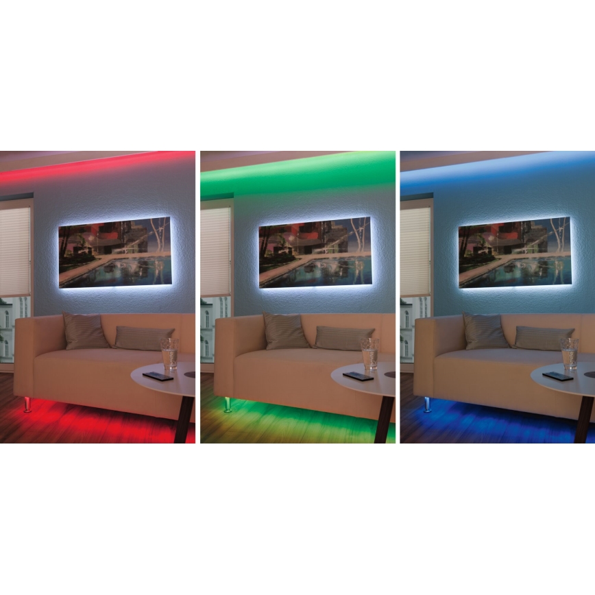 Paulmann 3989 - LED RGBW/19W Stmívatelný pásek TIP 10 m 230V + dálkové ovládání