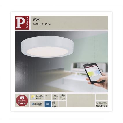 Paulmann 50009 - LED/14W Stmívatelné stropní svítidlo NOX SMART HOME 230V 2700-6500K
