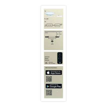 Paulmann 50026 - LED RGBW/3,5W IP44 Stmívatelné koupelnové podhledové svítidlo SMART HOME 230V 2700-6500K