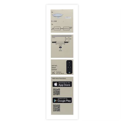 Paulmann 50029 - LED/13,5W IP44 Stmívatelné koupelnové podhledové svítidlo SMART HOME 230V 2700-6500K