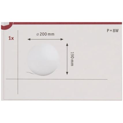 Paulmann 50102 - LED RGBW E27/7,5W Stmívatelná stolní lampa SMART HOME 230V 2700-6500K