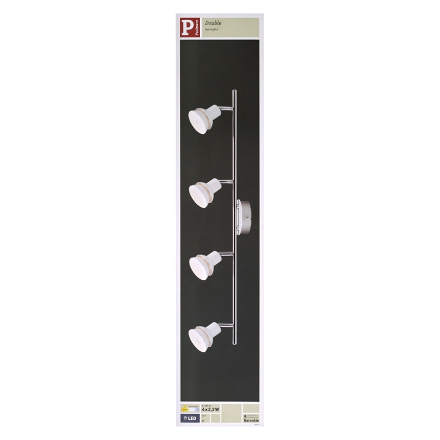 Paulmann 66621 - LED Bodové svítidlo DOUBLE 4xG9/2,2W/230V