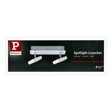 Paulmann 66635 - 2xLED/4,5W Bodové svítidlo LAUNCHER 230V