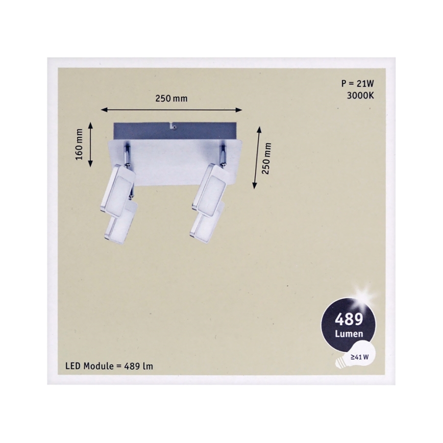 Paulmann 66645 - 4xLED/4,5W Bodové svítidlo MIC 230V