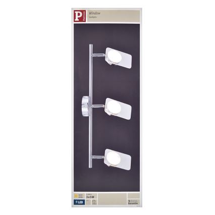 Paulmann 66668 - 3xLED/5W Bodové svítidlo WINDOW 230V